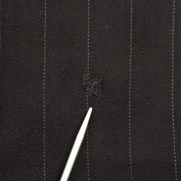 Pierre Cardin Men's 100% Wool Pin Striped Black Suit 42R 2 Piece - Picture 10 of 16